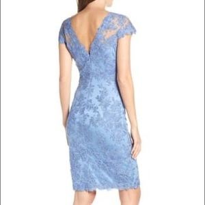 Blue stone dress ( corded lace sheath dress)